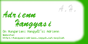 adrienn hangyasi business card